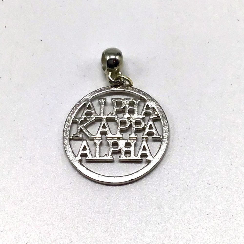 Alpha Kappa Alpha Silver Pendant